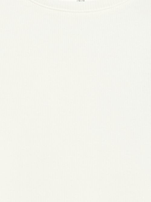 Camiseta de canalé con mangas con volantes - Kiabi