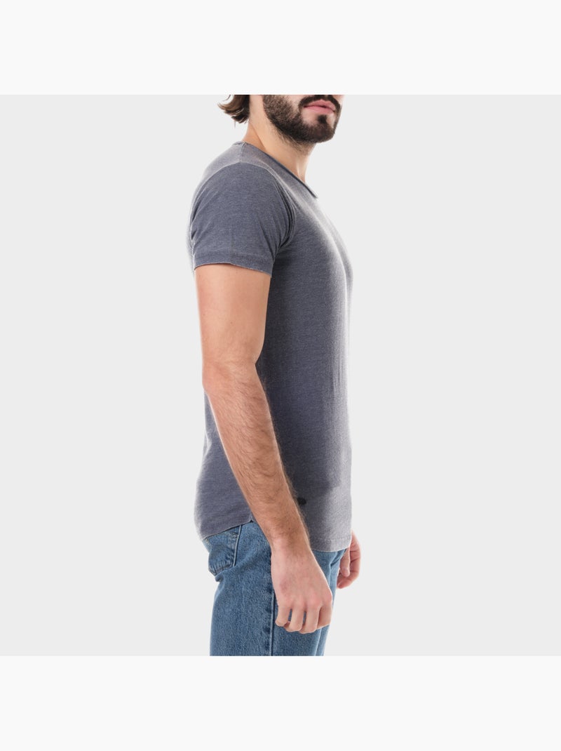 Camiseta de color descolorido Azul marino - Kiabi