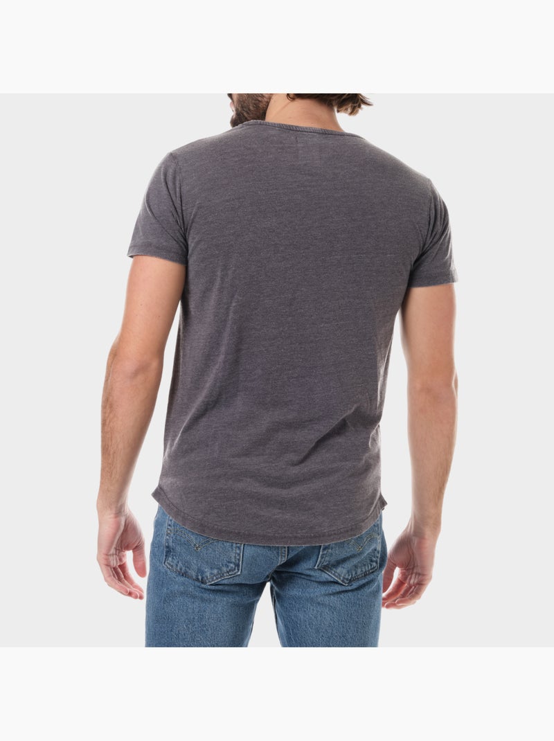 Camiseta de color descolorido Negro - Kiabi
