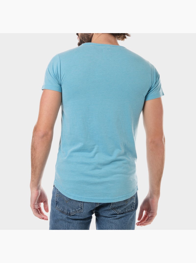 Camiseta de color descolorido Turquesa - Kiabi