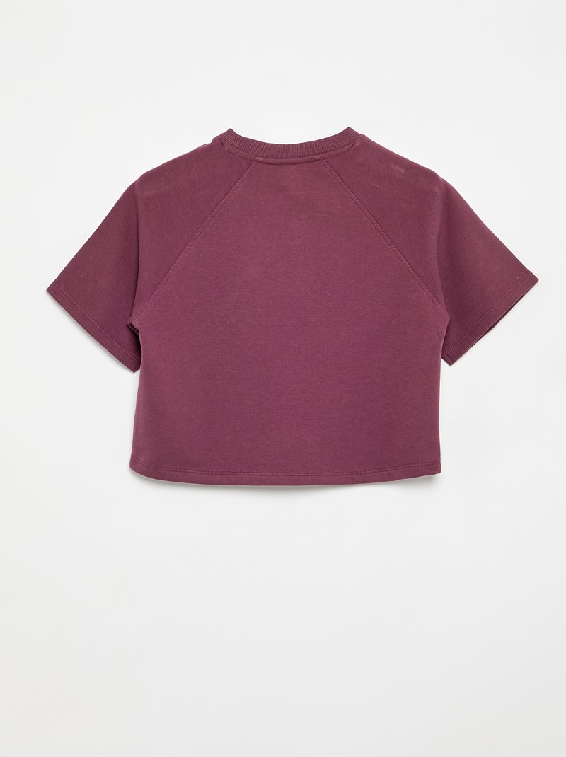 Camiseta de corte holgado de manga corta Purpura - Kiabi