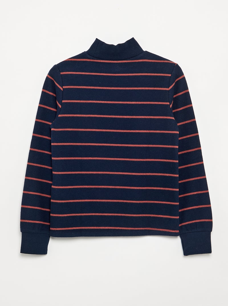 Camiseta de cuello alto Azul - Kiabi