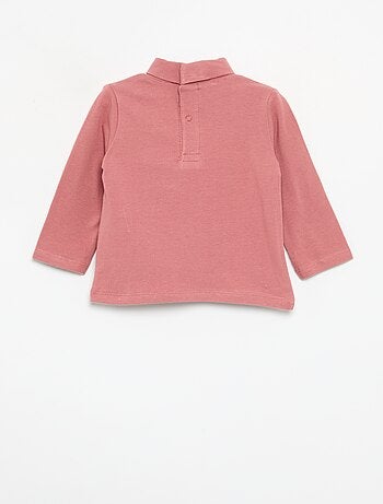 Camiseta de cuello alto con lazo animado