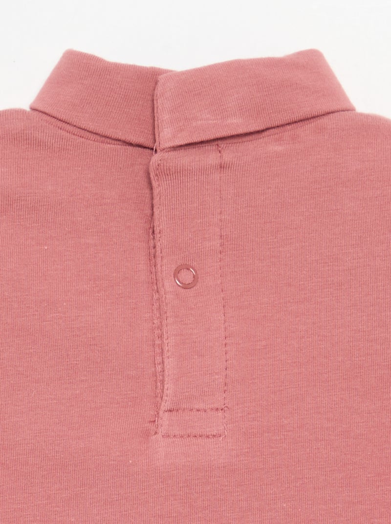 Camiseta de cuello alto con lazo animado Rosa - Kiabi