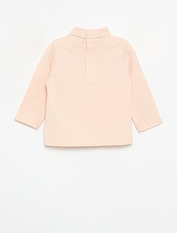 Camiseta de cuello alto con lazo animado