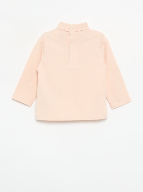 Camiseta de cuello alto con lazo animado - Kiabi Camiseta de cuello alto con lazo animado - Kiabi