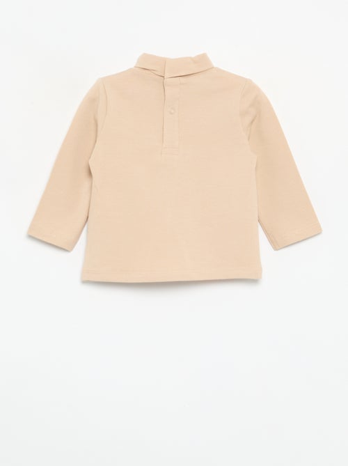Camiseta de cuello alto con lazo animado - Kiabi