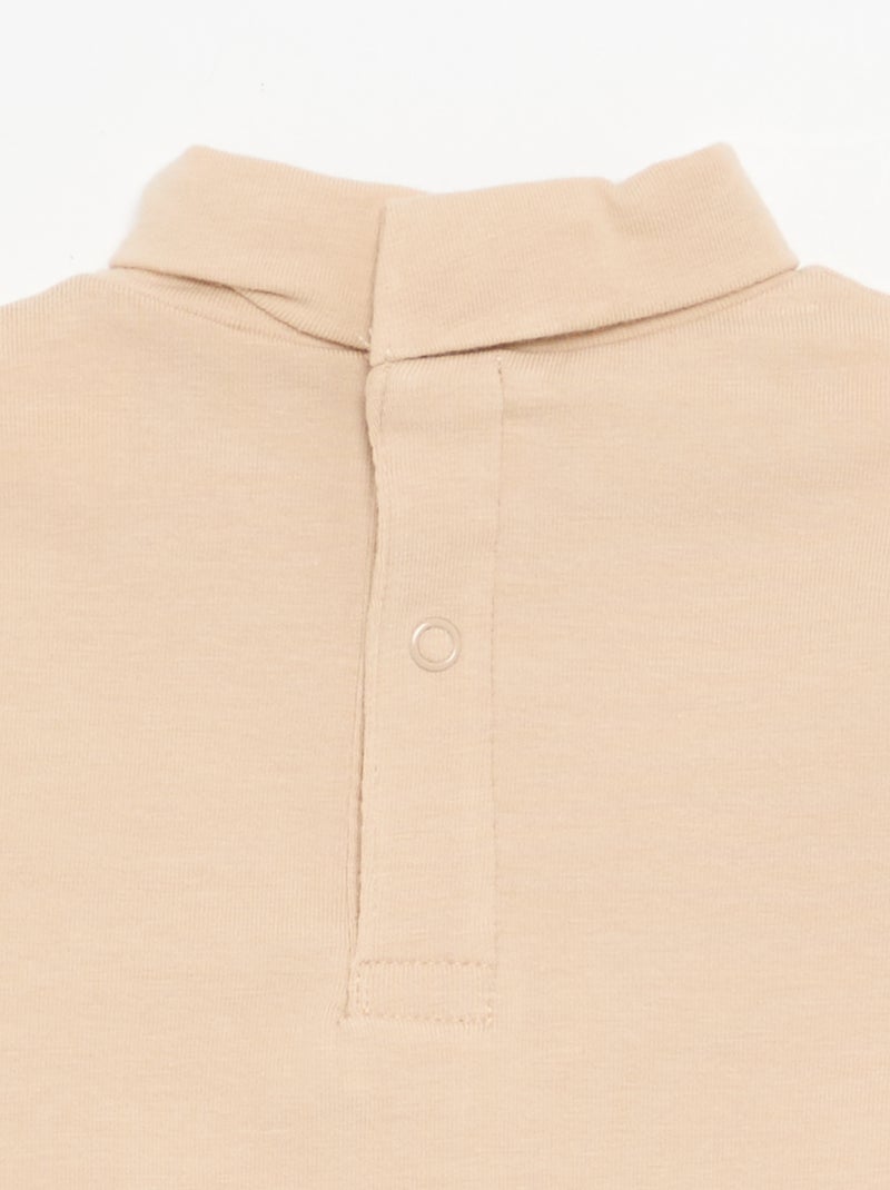 Camiseta de cuello alto con lazo animado Rosa - Kiabi