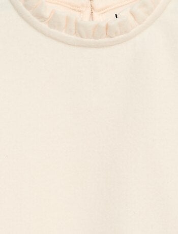 Camiseta de cuello alto de canalé