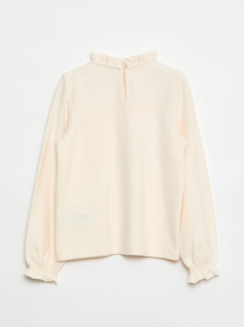 Camiseta de cuello alto de canalé - Kiabi