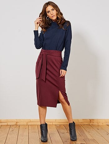 Camiseta de cuello alto de lunares - Kiabi