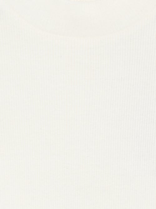 Camiseta de cuello alto de punto acanalado - Kiabi