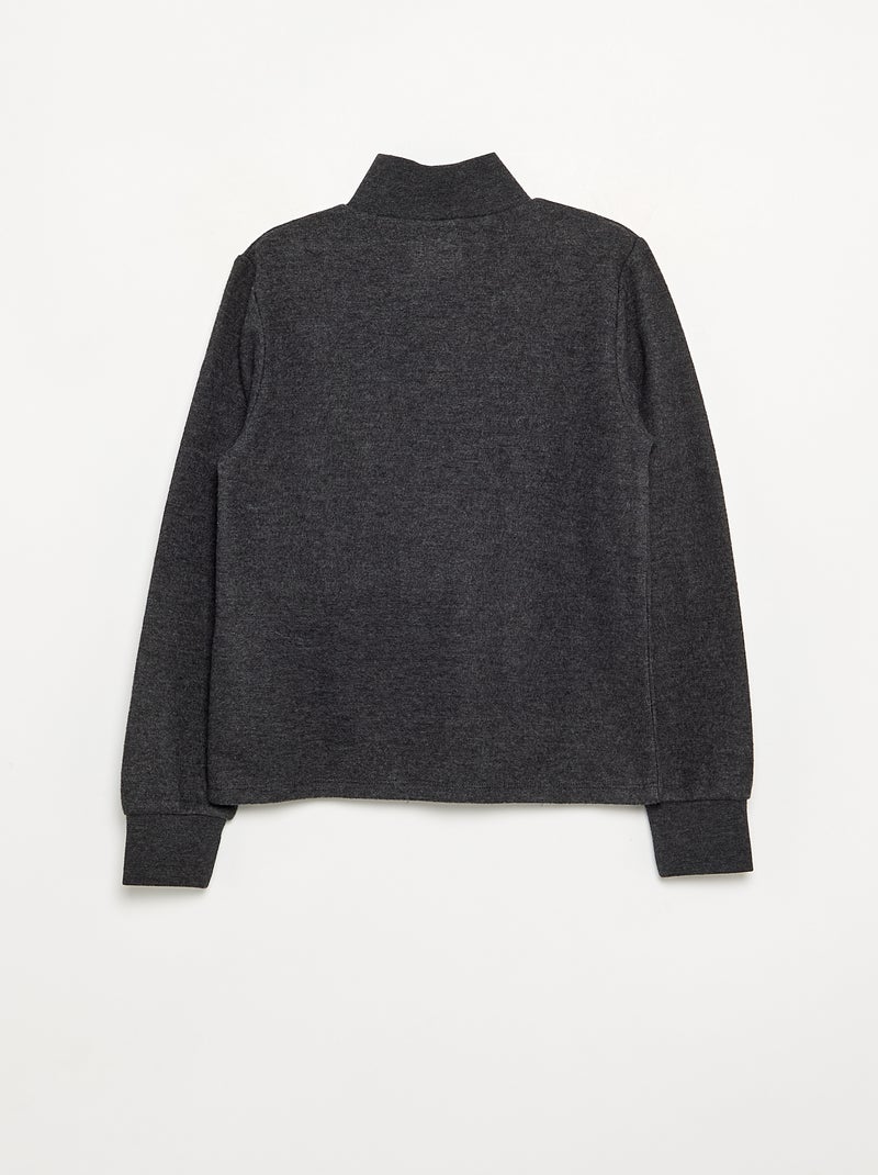 Camiseta de cuello alto Gris oscuro - Kiabi