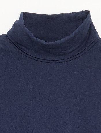 Camiseta de cuello alto lisa