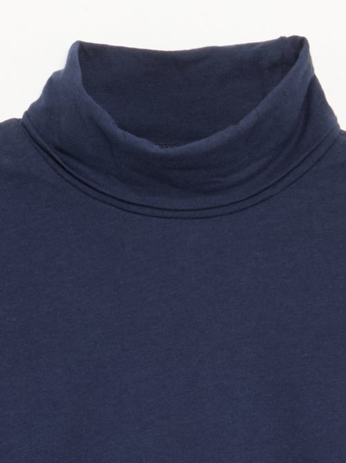 Camiseta de cuello alto lisa - Kiabi Camiseta de cuello alto lisa - Kiabi