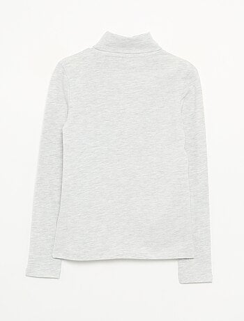 Camiseta de cuello alto lisa