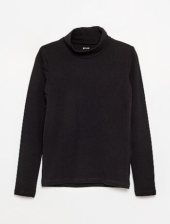 Camiseta de cuello alto lisa