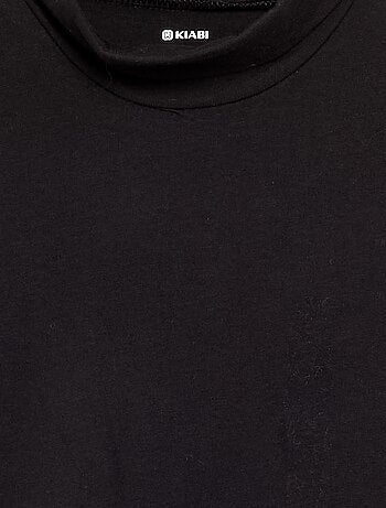 Camiseta de cuello alto lisa