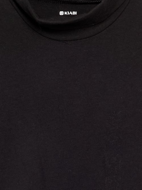 Camiseta de cuello alto lisa - Kiabi