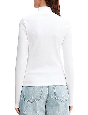 Camiseta de cuello alto para mujer Calvin Klein Jeans