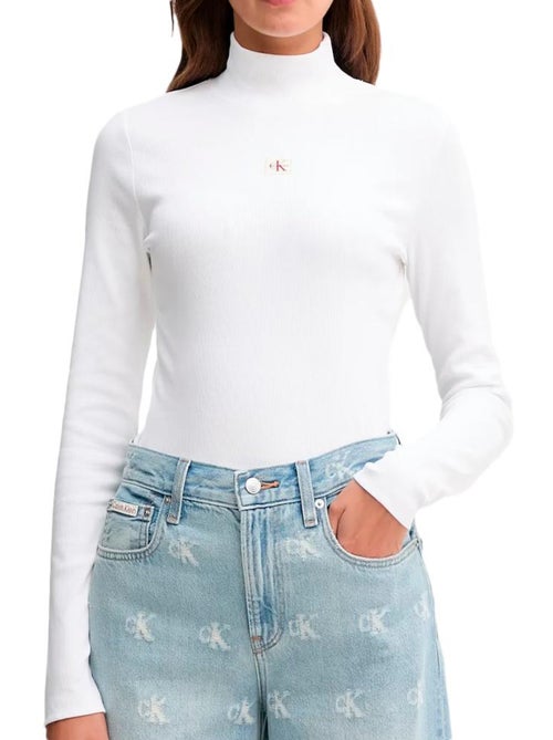Camiseta de cuello alto para mujer Calvin Klein Jeans - Kiabi