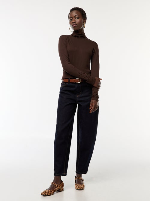 Camiseta de cuello alto y manga larga - Kiabi Camiseta de cuello alto y manga larga - Kiabi