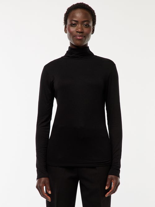 Camiseta de cuello alto y manga larga - Kiabi