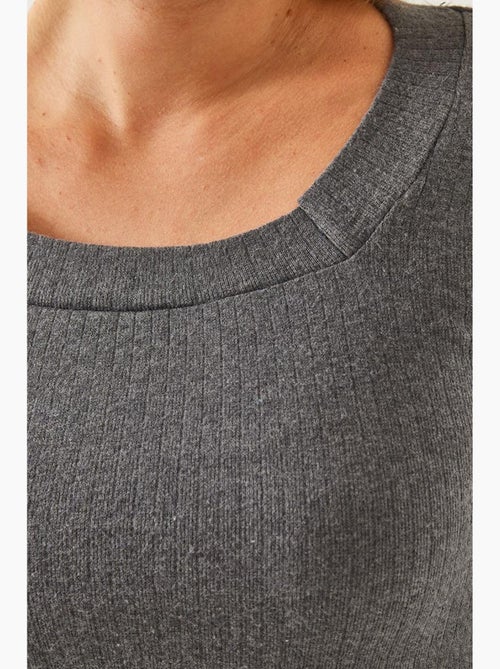 Camiseta de cuello en u lucci - Kiabi