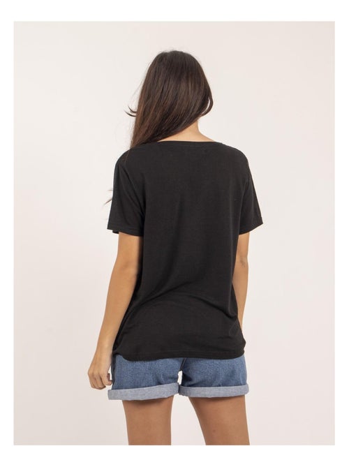 Camiseta de cuello en V de lino FAIMES - Kiabi