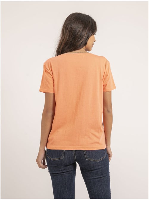 Camiseta de cuello en V de puro algodón FAMIA - Kiabi