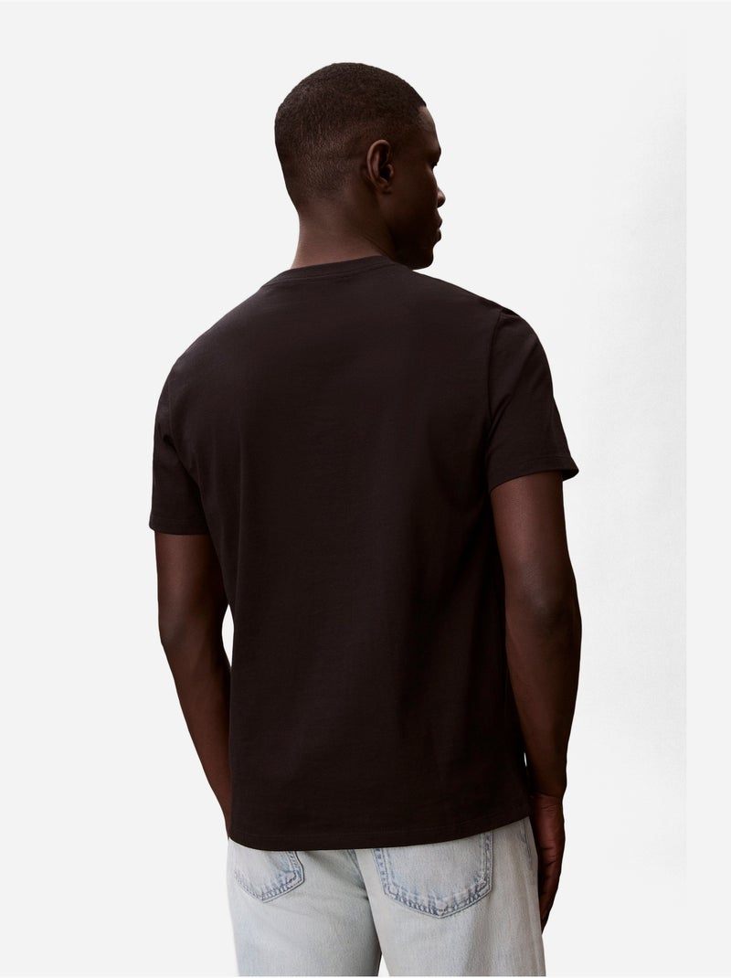 Camiseta de cuello redondo - Calvin Klein Negro - Kiabi