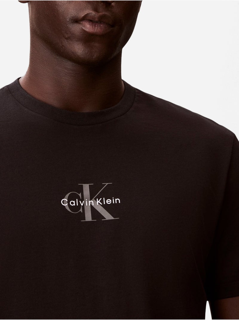 Camiseta de cuello redondo - Calvin Klein Negro - Kiabi