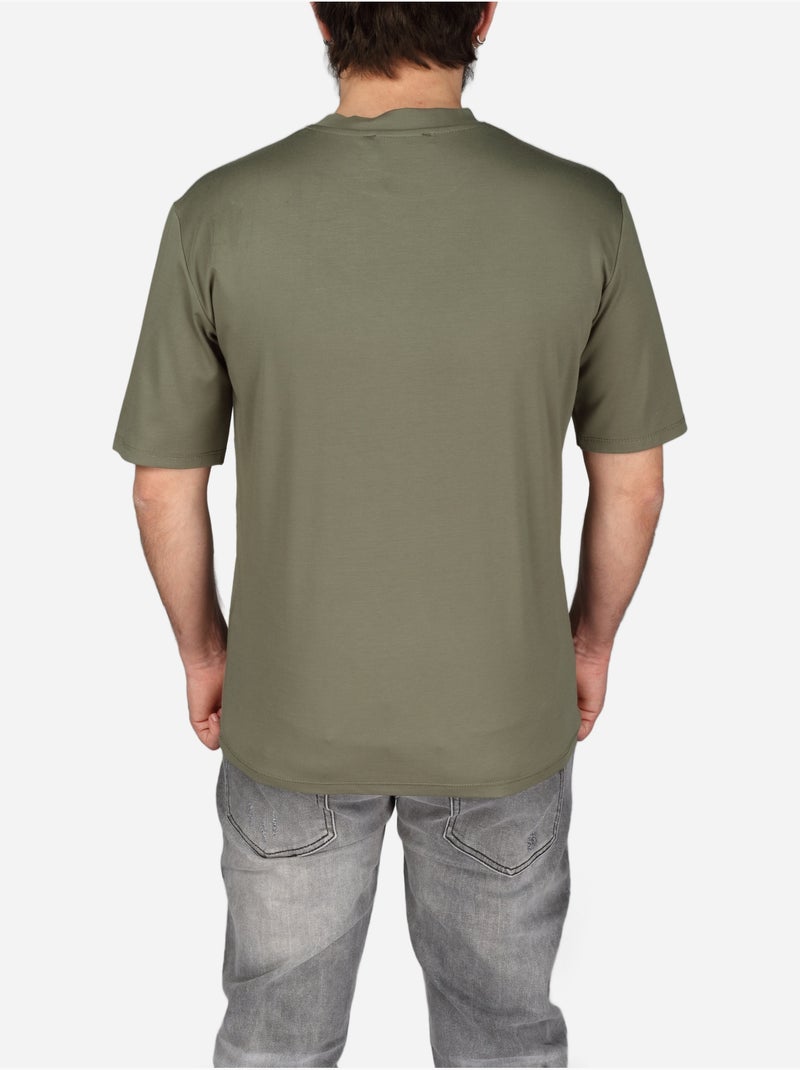 Camiseta de cuello redondo - Frilivin Caqui - Kiabi