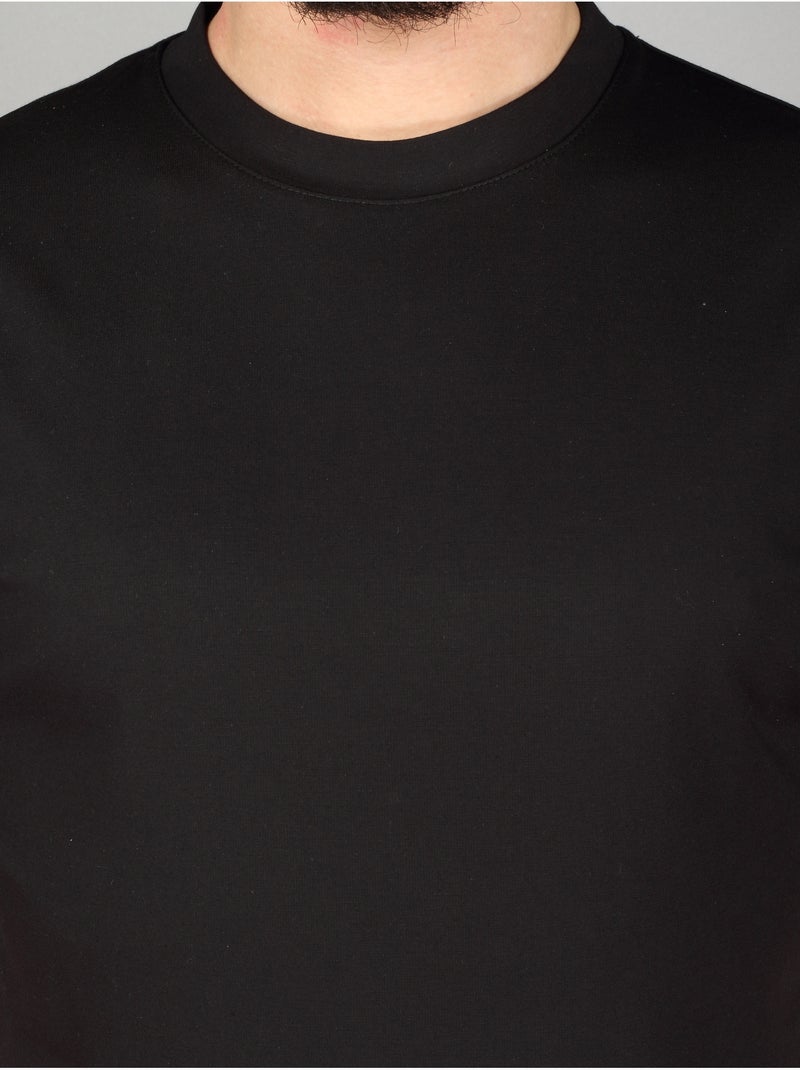 Camiseta de cuello redondo - Frilivin Negro - Kiabi