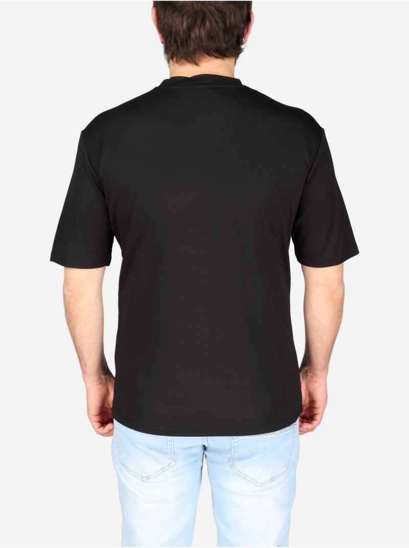 Camiseta de cuello redondo - Frilivin Negro - Kiabi