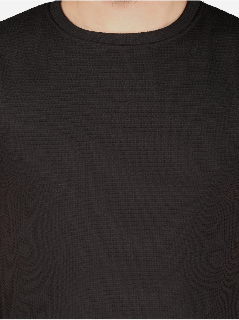 Camiseta de cuello redondo - Frilivin Negro - Kiabi