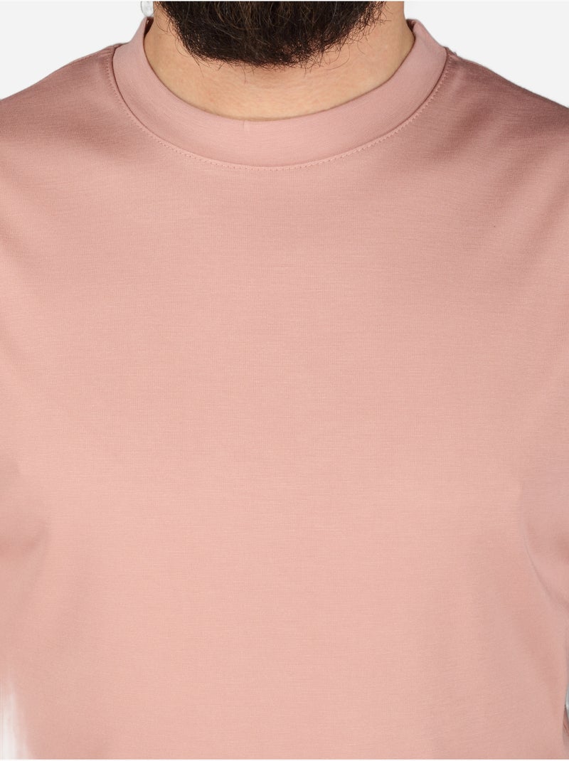 Camiseta de cuello redondo - Frilivin Rosa - Kiabi