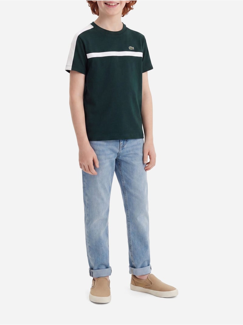 Camiseta de cuello redondo - lacoste Verde oscuro - Kiabi