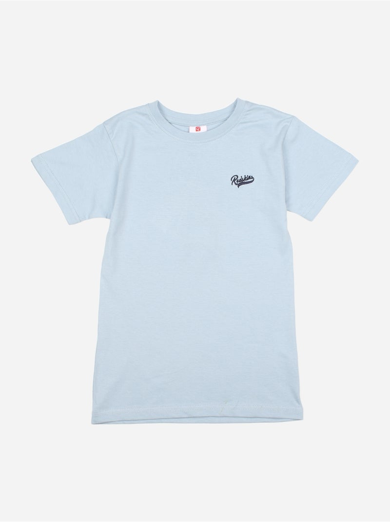 Camiseta de cuello redondo - Redskins Azul claro - Kiabi