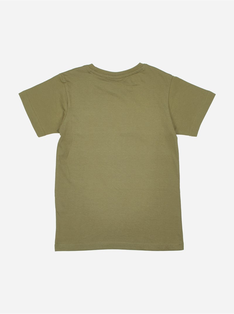 Camiseta de cuello redondo - Redskins Caqui - Kiabi