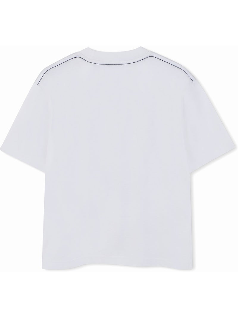 Camiseta de cuello redondo - Timberland Blanco - Kiabi
