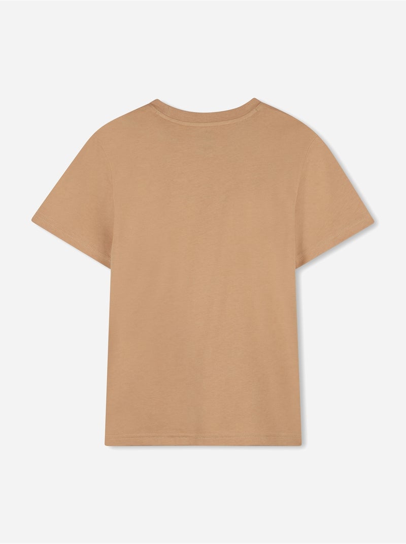 Camiseta de cuello redondo - Timberland Marrón claro - Kiabi