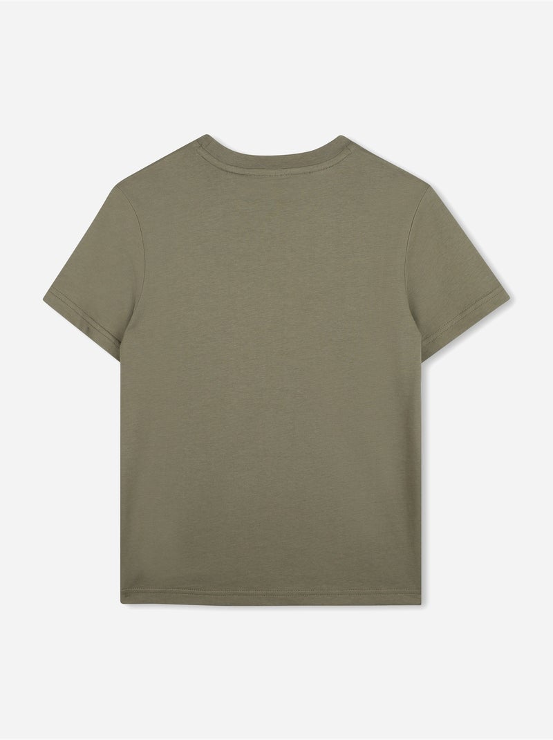 Camiseta de cuello redondo - Timberland Verde - Kiabi