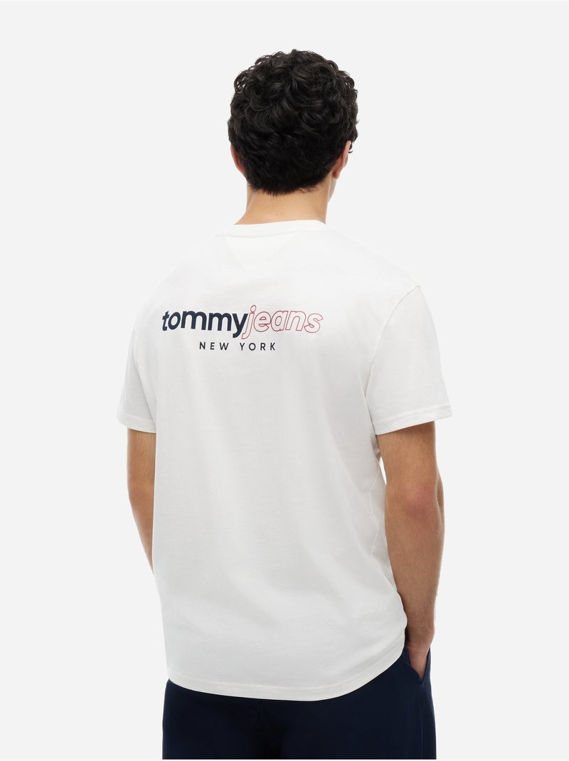 Camiseta de cuello redondo - tommy jeans Blanco - Kiabi