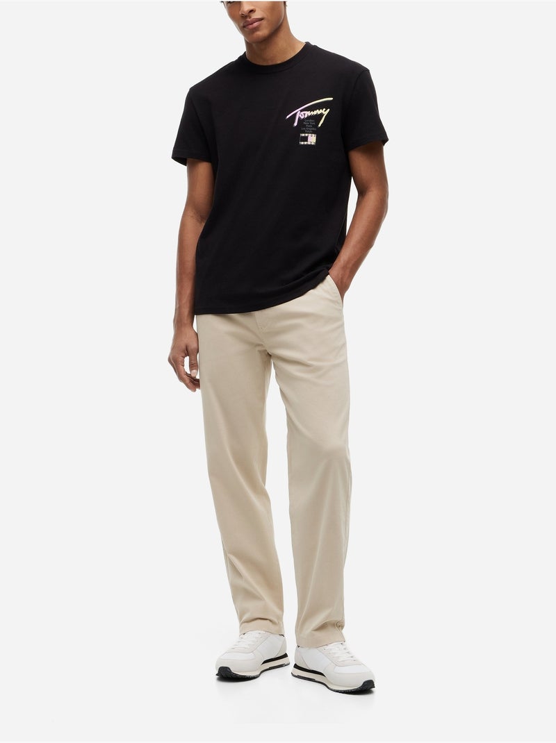 Camiseta de cuello redondo - Tommy jeans Negro - Kiabi