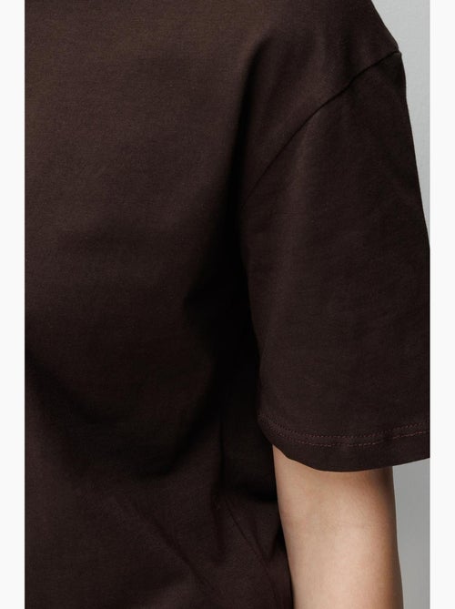 Camiseta de cuello redondo acanalada extragrande mixray - Kiabi