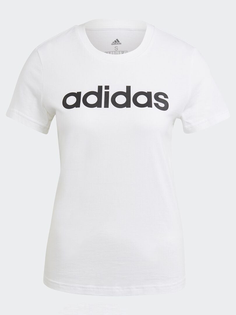 Camiseta de cuello redondo 'Adidas' BLANCO - Kiabi