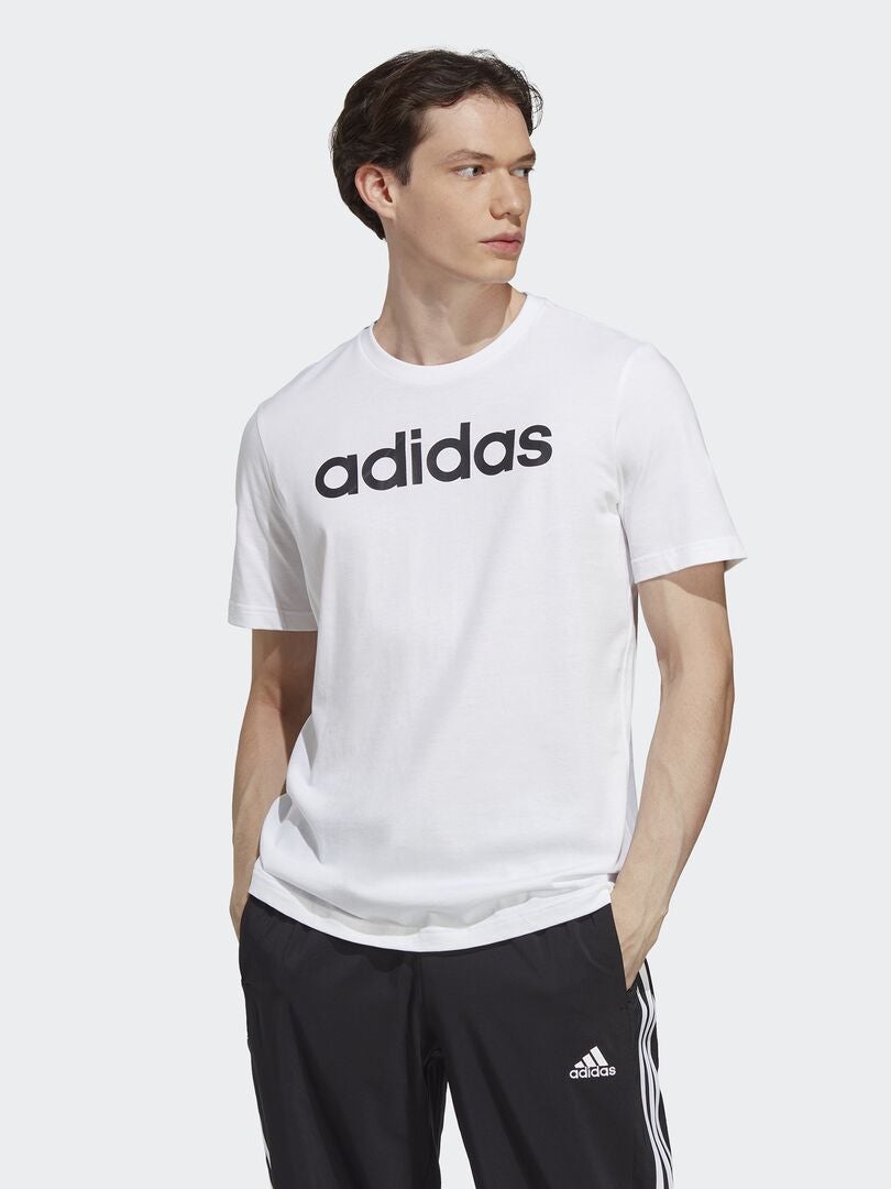 Camiseta de cuello redondo 'Adidas' BLANCO - Kiabi