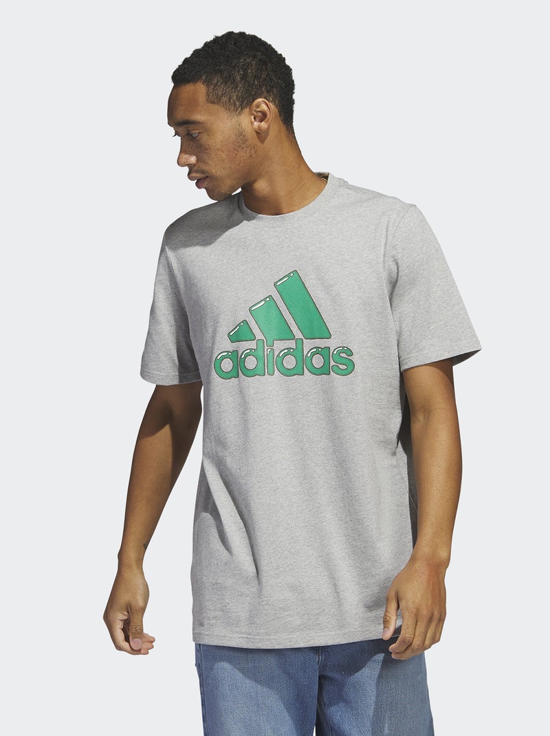 Camiseta de cuello redondo 'Adidas' BLANCO - Kiabi
