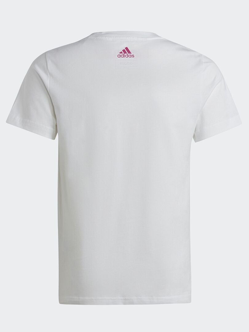 Camiseta de cuello redondo 'Adidas' BLANCO - Kiabi